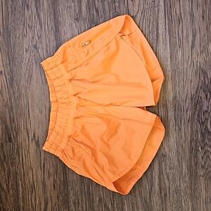 Lululemon Women's Size 4 Orange Lined Shorts Side Pocket